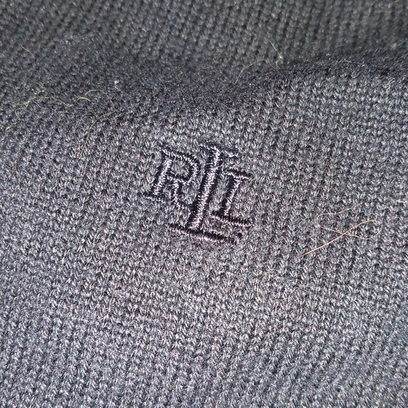 Lauren by Ralph Lauren Women's Black Turtleneck Sweater, Size Medium (22… - Picture 4 of 8